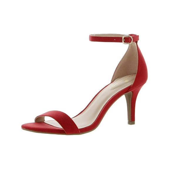 Bandolino Womens Madia Microsuede Ankle Strap Heels