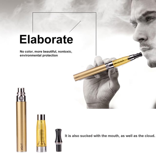Electronic EGo-T CE4 Cigarette Starter Kit 1.6ML 650mAh Pen Vape (Oro)