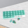 thumbnail image 4 of Large Compartment Boxes 31 Day Storage Organizer Container Case Green, 4 of 8