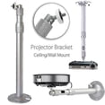 thumbnail image 1 of Universal 20-40cm Projector Ceiling Wall Mount Aluminium Bracket 15kg Capacity, 1 of 5