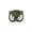 A002- Green, variant on Green Owl Half Mask, Halloween Mask, Mask for Masquerade Party, Mask, Textured Animal Bird Mask, 10X7 Inch Soft Accessory for Owl Themed Events, Stage Performance Prop, and Indoor