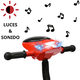thumbnail image 2 of Triciclo para Niños Dos Asientos Torreta con Luz y Sonido Ruedas de Goma Apto a partir de 2 Años - Rojo, 2 of 6