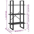 thumbnail image 5 of vidaXL Storage Shelf Grey 60x30x105 cm Engineered Wood, 5 of 5