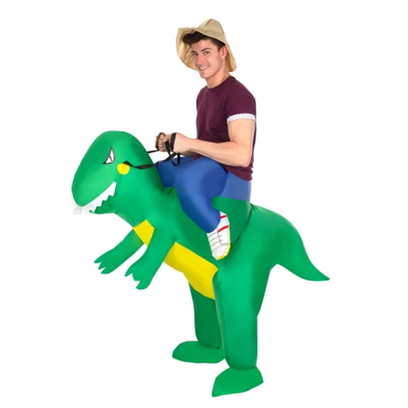 Inflatable Dinosaur Ride On Halloween Costume for Adults, Adult Size S-XL (28-42), by Morph Costumes