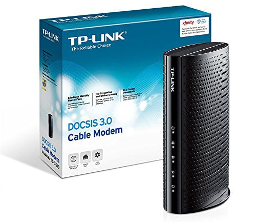 Certified for Comcast XFINITY TP-Link TC7650 DOCSIS 3.0 Max Download Speeds Up to 1000Mbps 24x8 High Speed Cable Modem Cox Spectrum and More. 