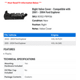 thumbnail image 2 of Right Valve Cover - Compatible with 2001 - 2004 Ford Explorer 2002 2003, 2 of 2