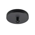 thumbnail image 3 of Aspen Creative 21510-11 Contemporary Chandelier Fixture Canopy Kit, 4-3/4" Diameter with Hook, 7/16" Center Hole, Matte Black, 1 Sets/Pack, 3 of 6