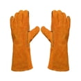 thumbnail image 1 of Guantes De Soldadura Piel De Vacuno Resistente Al Calor Guantes De Forja Protección De Mano Tomshoo Largo, 1 of 7