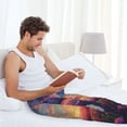 thumbnail image 5 of Sikiie Dreamy Dandelion Sunset Pajama Pants Men, PJ Bottoms, Sleep & Lounge Pants-Large, 5 of 6