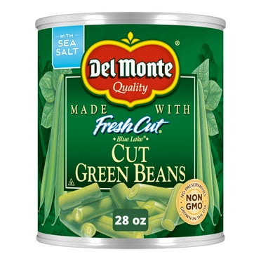 Del Monte Blue Lake Cut Green Beans, Canned Vegetables, 28 oz Can