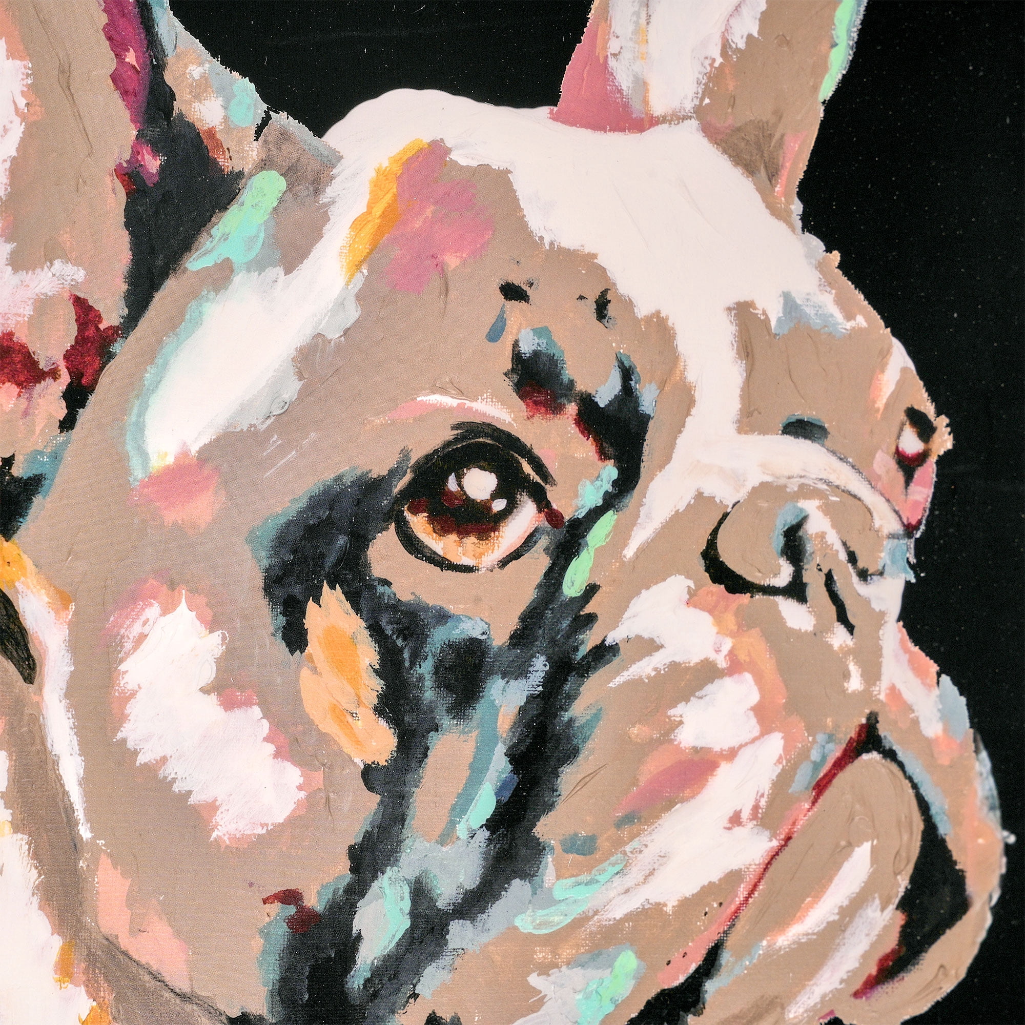 Crystal Art Gallery Framed French Bulldog Lacquer Wall Art