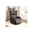thumbnail image 2 of HomeStock Baroque Beauty Recliner w/ Lift, PU Leather Upholstery, Smooth Lift and Recline Function with Easy-to-Use Wired Controller, Stylish Comfort for Any Room, 28" x 37" x 40"H-Color:Brown, 2 of 7