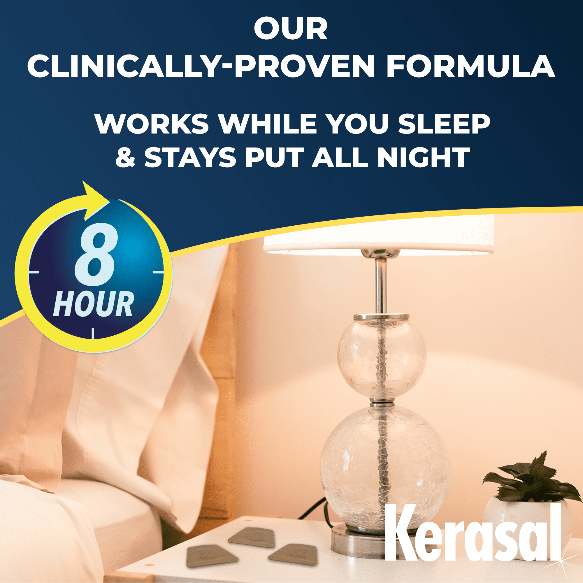 Kerasal Nighttime Renewal Anti-Fungal Nail Patch - Extra Strength, Overnight Repair, 14 Count