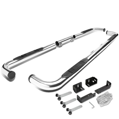 For 1999 to 2011 Chevy Silverado / GMC Sierra / Dodge Ram 1500 2500 3500 Extended Crew Cab Stainless Steel 3