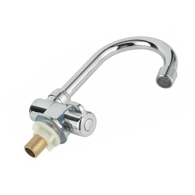 Maytalsory RV RV Single Cold Folding 360 Degree Rotation 1/2in Mounting Single Cold Copper 1Set