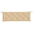 thumbnail image 4 of Cojín VidaXL para banco de jardín, antideslizante, color beige, 150 x 50 x 7 cm, 4 of 8