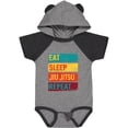 thumbnail image 3 of Inktastic Eat Sleep Jiu Jitsu Repeat Boys or Girls Baby Bodysuit, 3 of 5