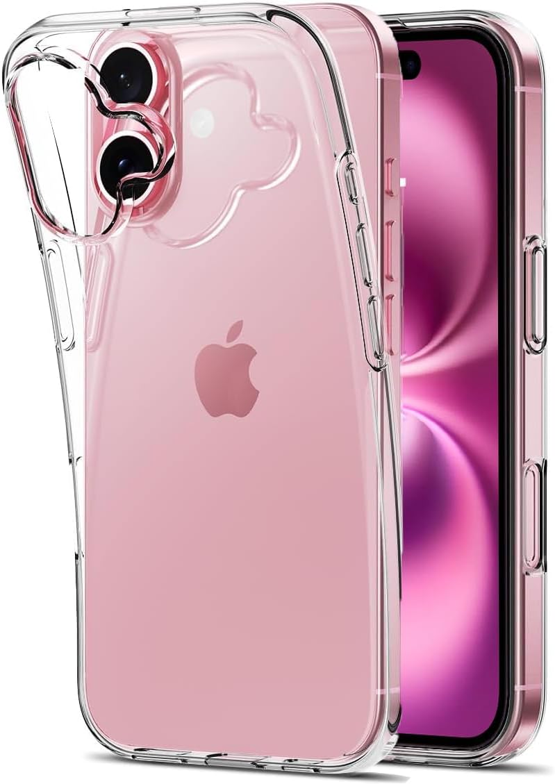 Pour iPhone 16 Étui Transparente Fine en Gel de Silicone Transparent (Clair)