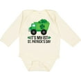 thumbnail image 3 of Inktastic 1st St Patricks Day Construction Truck Shamrocks Boys Long Sleeve Baby Bodysuit, 3 of 5