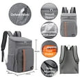 thumbnail image 2 of AUXDIQ 18L Cooler Backpack Insulated Picnic Lunch Backpack with Hard Liner Cool Bag Rucksack for Outdoor Activities Grey, 2 of 6