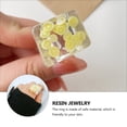 thumbnail image 4 of Miangastore 1pc Creative Resin Ring Exaggerated Finger Ring Resin Jewelry (Assorted Color), 4 of 8