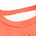 thumbnail image 5 of Womens Blouses Fall Winter Loose Fit Crew Neck Long Sleeve Kimono Drop Shoulder Heart Print Leisure Cotton Tees Blouses(Orange,XL), 5 of 6