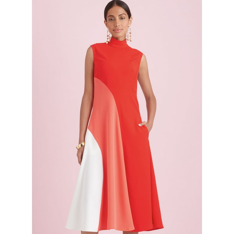 Simplicity Sewing Pattern 9886 - Misses' Dress with Length