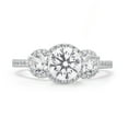 thumbnail image 2 of Arista 3 3/8 Carat T.W Three Stone Cubic Zirconia Women's Engagement Ring in Sterling Silver, 2 of 3