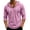 114#Pink, variant on Men's 3/4 Sleeve Hooded Sweatshirt Loose V-Neck Drawstring Hoodie Breathable Daily Workout Beach Shirts Pink M