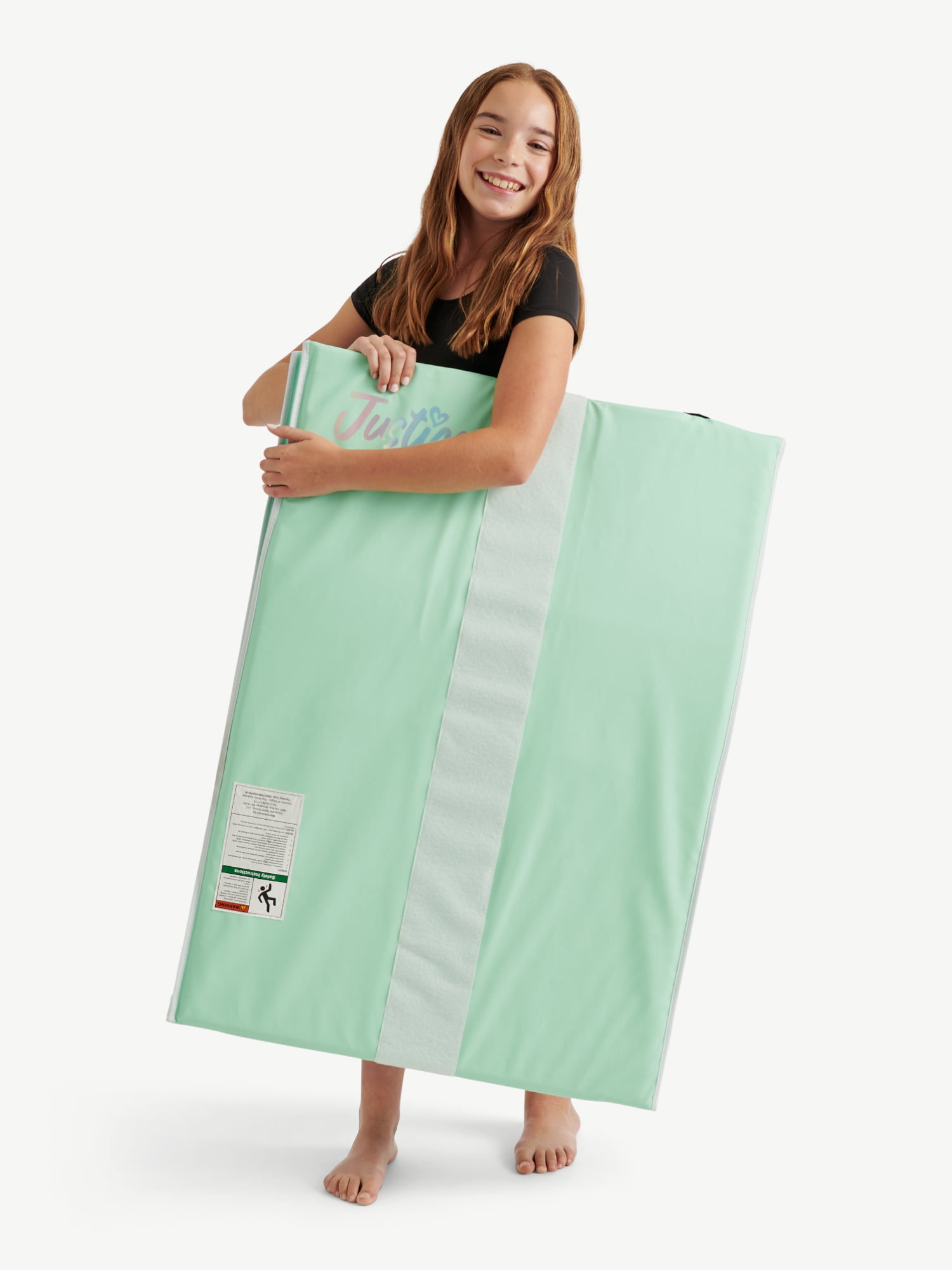 Justice 2-in 1 Handstand & Cartwheel Gymnastics Mat, Mint