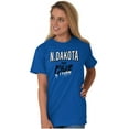 thumbnail image 4 of North Dakota Funny Midwest Winter ND Plus Size Crewneck Graphic Tee Shirt Brisco Brands 5X, 4 of 5