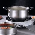 thumbnail image 3 of Miangastore 1 Set Stainless Steel Stack and Steam Pot Kitchen Cooking Pot Steaming Cookware, 3 of 9