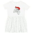 thumbnail image 3 of Inktastic Pirate Skull and Crossbones Girls Toddler Dress, 3 of 5