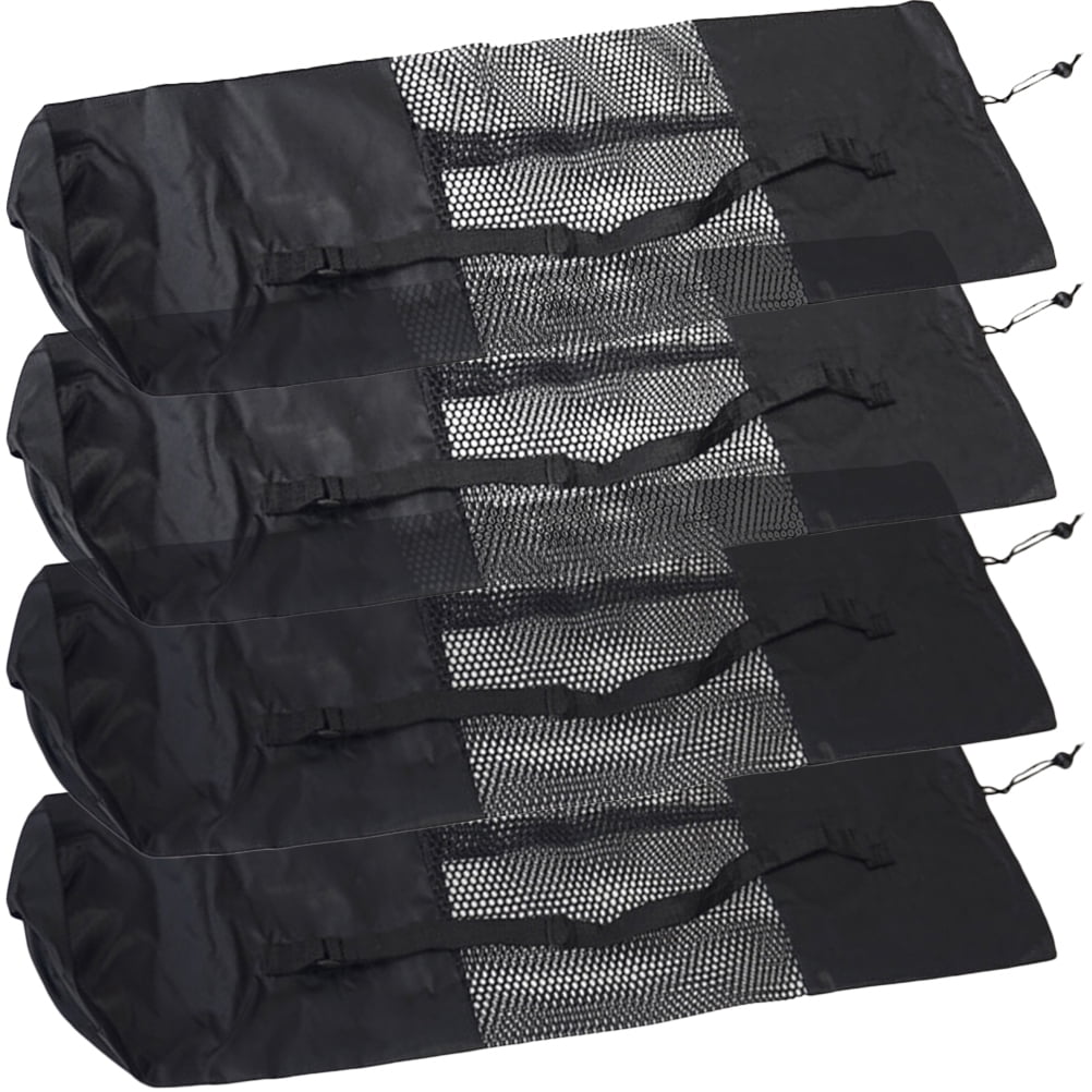 TABLZONE 4pcs Portable Yoga Mat Mesh Pouches For Handheld Yoga Mat Pouch Breathable For Daily Use