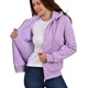 thumbnail image 3 of Sudadera Dama Mujer Cierre Capucha Forrada Borrega Termica, 3 of 4
