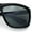 Matte Black - Green, variant on Xloop Classic Mens Color Mirror Wrap Around Rectangular Sport Plastic Sunglasses Black - Blue Mirror