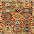 thumbnail image 1 of Ahgly Company Indoor Square Abstract Gold Oriental Area Rugs, 8' Square, 1 of 6