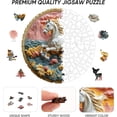 thumbnail image 4 of Puzle de madera Queenisray, 200 piezas, caballo blanco galopante, 4 of 7