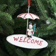 thumbnail image 1 of Fiudx Artículos en oferta con ofertas flash Decoraciones navideñas Creativas Paraguas de hierro pintado Pequeño colgante Ventana de exhibición Árbol de Navidad Escalera Paraguas colgante, 1 of 6
