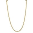 thumbnail image 3 of Auriga Fine Jewelry 10K Yellow Gold 5.25 mm Open Concave Curb Chain Necklace 10K Necklace for Women 18", 3 of 6