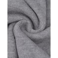 thumbnail image 5 of INSPIRE CHIC Women's Maternity Winter Warm High Waist Casual Side Split Stretchy Elastic Bodycon Sweater Midi Skirt Black Large, 5 of 6