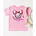 thumbnail image 3 of Birthday Girl Coquette Disco Ball Shirt for Girls Trendy Pink Bow Party Theme T-Shirt for Kids Pink Shirt Youth Medium, 3 of 5