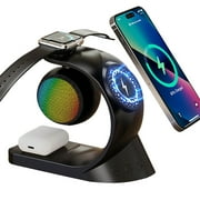 5 in 1 Bluetooth Speaker Wireless Charging Station for IPhone, Magnetic Wireless Charger, Charging for Multple Devices