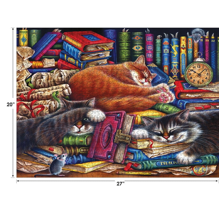 Cra-Z-Art Puzzle Collector 1000-Piece The Old Book Shop Cats Cra-Z-Art Puzzle Collector 1000-Piece The Old Book Shop Cats