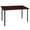 Mahogany, variant on Romig Trek 42 x 24 in. Folding Training Seminar Table- Noble Oak Top, Black Legs