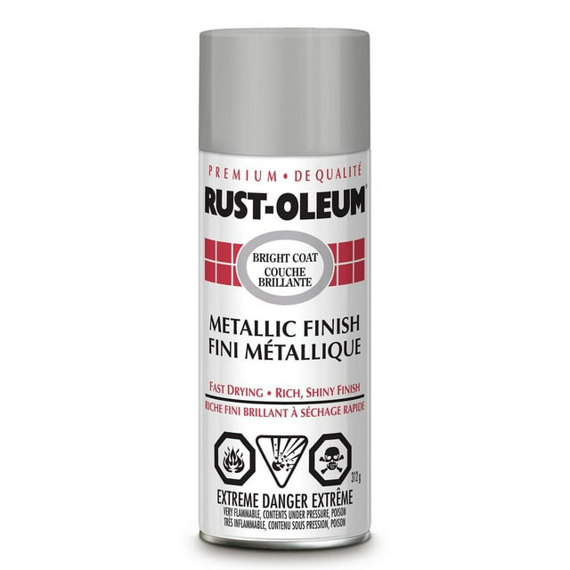 Peinture en aérosol intérieure Rust-Oleum Bright Coat, finition métallique 312g