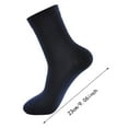 thumbnail image 3 of HNMKIU Men Polyester Half Cushion Mid Crew Socks for Comfort and Durability - Ideal for Everyday Wear—1 Pack,Size One Size, 3 of 4