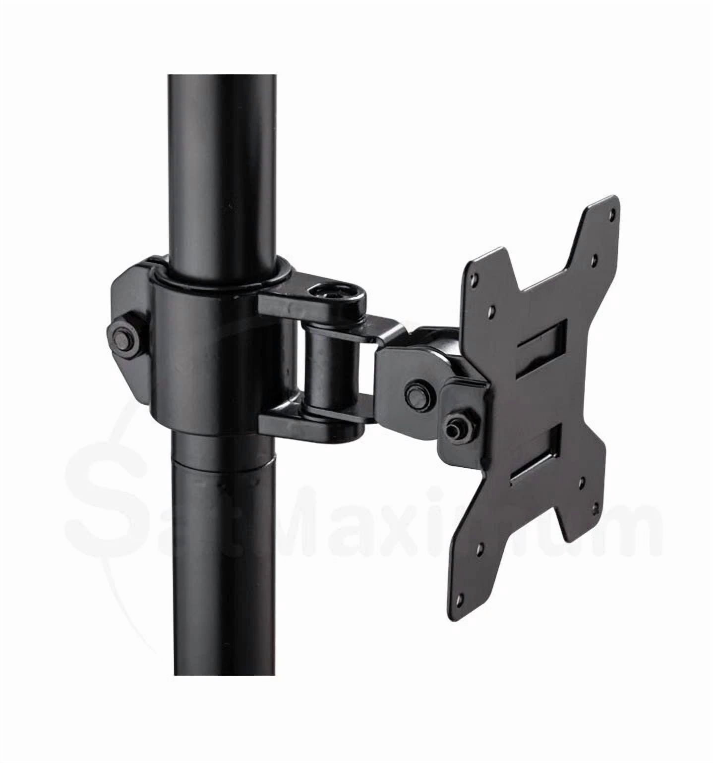 Dual Monitor Vertical Desktop Mount Desk Stand, Fits 13"-27" Screens, Fully Adjustable Height Tilt Swivel Rotation, VESA 75x75 100x100, Heavy Duty Monitor Holder for PC, Laptop, TV, Office & Gaming