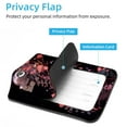 thumbnail image 3 of PhooArto 2 Pcs Pink Flower Skeleton Luggage Tag for Suitcases, Leather Baggage Tags Identifiers for Travel, Stainless Steel Loop Name ID Label for Women Bag Backpack, 3 of 6