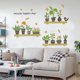 thumbnail image 5 of A Set Of Green Plant Wall Stickers, Potted Plants Wall Stickers, Removable Peel And Stick Art Murals For Bedroom, Living Room, Kitchen, Home Decor, 5 of 5